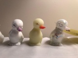 (6) hand-painted Fenton ducks