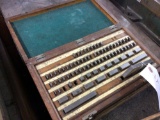 Partial set of gauge blocks in case