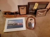 Aviation Decor, Prop Clock, Framed Pictures
