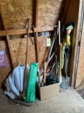 Shovels, Sledge Hammer, Rake, Tiki Torches, Lawn Decor