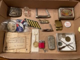 Pocket Knives, Political Pins, Military Items, War Ration Books