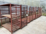 10 Steel Rolling Carts