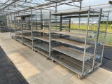 10 Slide Shelf Plant Carts