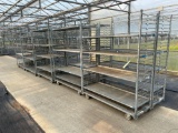 10 Slide Shelf Plant Carts