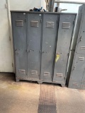 Two Sections of Early Lockers with 4 Lockers