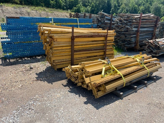 Pallet Shelving 29 Uprights, 124 Cross members