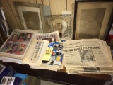 Old local newspapers and magazines