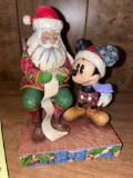 Jim Shore Santa with Mickey Mouse