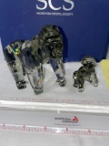 Swarovski Gorilla & Baby w/ box