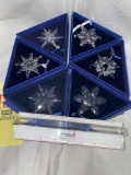 Swarovski Snowflake Ornaments w/ boxes