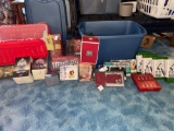 Clock radio, new purse/glove sets, bells, escape hammers, Christmas items, travel items