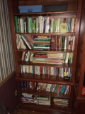 Assortment of books on bookshelf