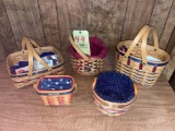 5 Longaberger baskets