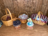 5 Longaberger baskets