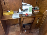 Singer Fashionmate sewing machine with base and sewing items