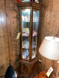 Lighted Corner Curio Cabinet