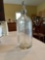 Antique glass dispensing bottle - peoples bottling co Akron Ohio