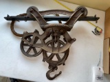 Antique iron hay carrier