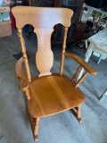 Antique oak rocker