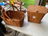 93 longaberger mail basket - 98 2 handle basket