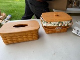 Pair of longaberger baskets