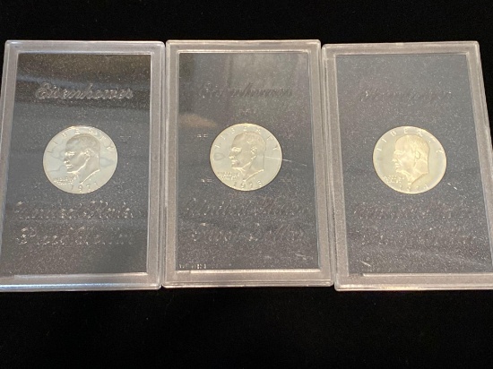 Eisenhower Proof Dollar 1971, '73, '74