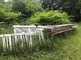 Homemade 20 ft. Tri-Axle Trailer w/ Vinyl Fence