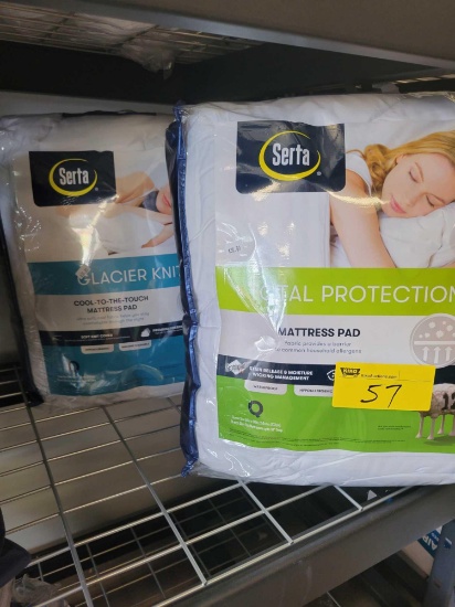 Serta queen mattress pads, Total Protection and Glacier Knit