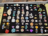 Foam tray of costume jewelry rings