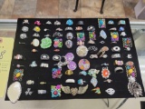 Foam tray of costume jewelry rings