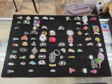 Foam tray of costume jewelry rings