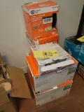 9 boxes of commercial electric recessed trim lighting