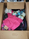 Box of assorted scarves