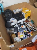 Large box of new items, Keurig, heater, hardware