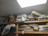 Furnace filters, belts, Christmas bulbs and more, 2 shelves