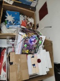 2 boxes of Christmas decor, mugs, lights, new items