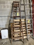 Wood step ladder approx. 8ft