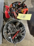 Galvanized buckets, screw drivers, wrenches, crescent wrenches