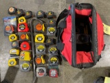 Craftsman tool bag, tape measures