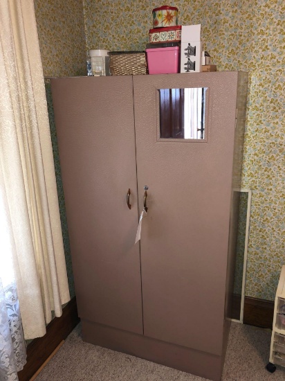 Large Metal Cabinet, Sewing Items