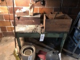 hand tools and wooden table