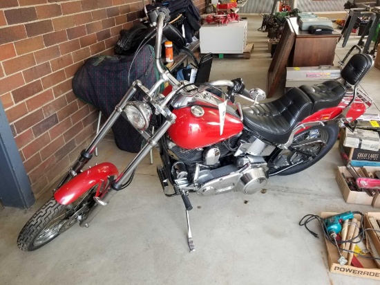 1984 Harley Davidson FXST, runs, 32,536 miles, no key required