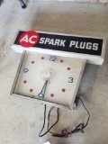 AC spark plug clock