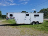 2007 Exiss model 72021 gooseneck horse trailer