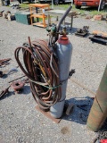 Oxygen and acetylene torches and cart