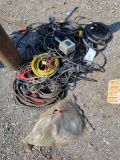 Large lot of various cords