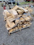 Pallet of split firewood (hard wood)