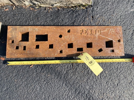 Pexto bench plate