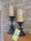 Pair of decorative candleholders