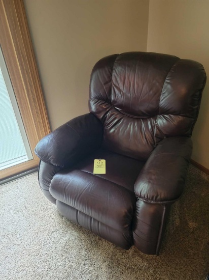 La-Z-Boy leather recliner, has scratches to finish